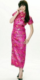 Short-sleeve Long-length Cheongsam (CM)