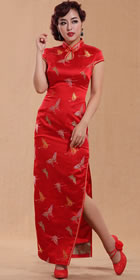 Cup-sleeve Long-length Cheongsam (CM)