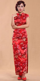 Cup-sleeve Long-length Cheongsam (CM)