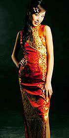 Sleeveless Long-length Cheongsam (CM)