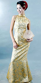 Cut-in Shoulders Fishtail Cheongsam (CM)