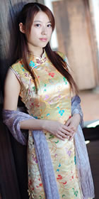 Sleeveless Long-length Cheongsam (CM)