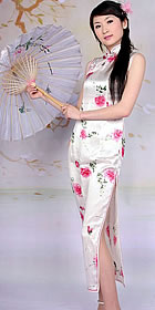 Sleeveless Long-length Cheongsam (CM)