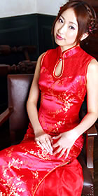 Sleeveless Water-drop Opening Long-length Cheongsam (CM)