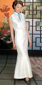 Sleeveless Long-length Fishtail Cheongsam (CM)