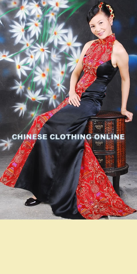 Cut-in Shoulders Long-length Cheongsam (CM)