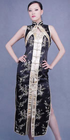 Sleeveless Long-length Cheongsam (CM)