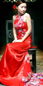 Bare Shoulders Long-length Cheongsam (CM)