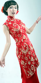 Sleeveless Long-length Skirt Cheongsam (CM)