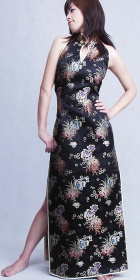 Cut-in Shoulders Long-length Cheongsam (CM)