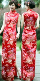 Sleeveless Long-length Cheongsam (CM)