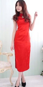 Sleeveless Long-length Cheongsam (CM)