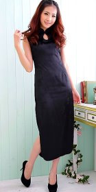 Sleeveless Long-length Cheongsam (CM)