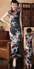 Sleeveless Long-length Peacock Cheongsam (RM)