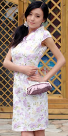 Short-sleeve Short-length Cheongsam (CM)