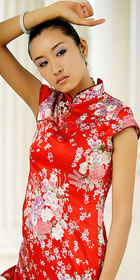 Cup-sleeve Short-length Cheongsam (CM)