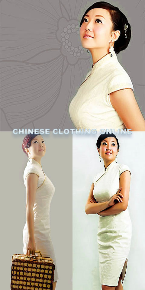 Cup-sleeve Mid-length Cheongsam (CM)