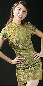 Short-sleeve Short-length Cheongsam (CM)