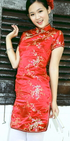 Short-sleeve Short-length Cheongsam (CM)