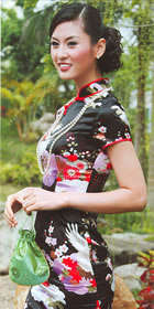 Short-sleeve Short-length Cheongsam (CM)