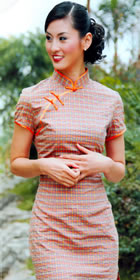 Short-sleeve Short-length Cheongsam (CM)