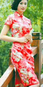 Short-sleeve Short-length Cheongsam (CM)
