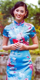 Cup-sleeve Short-length Cheongsam (CM)