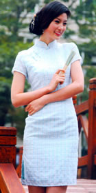 Short-sleeve Short-length Cheongsam (CM)