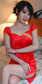 Cup-sleeve Short-length Cheongsam (CM)