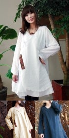 Ethnic Hanfu Style Dual-Layer Dress (CM)