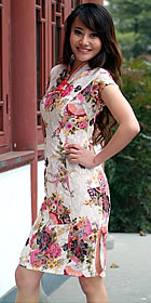 Cup-sleeve Mid-length Cheongsam (CM)