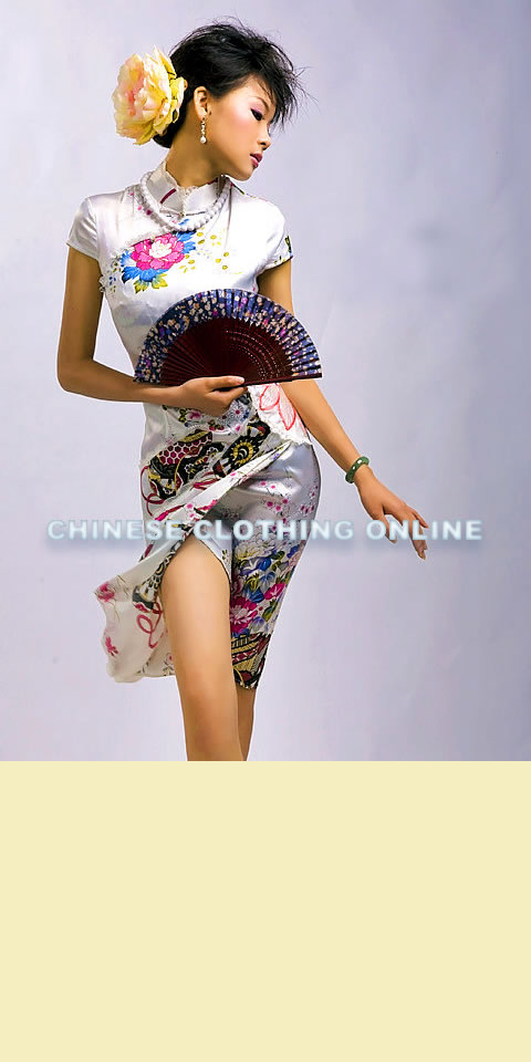 Cup-sleeve Mid-length Cheongsam (CM)