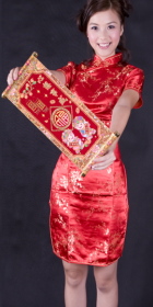 Short-sleeve Mid-length Cheongsam (CM)