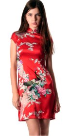 Cup-sleeve Short-length Cheongsam (CM)