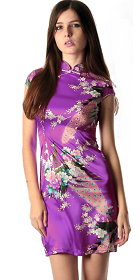 Cup-sleeve Short-length Cheongsam (CM)