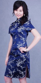 Short-sleeve Mid-length Cheongsam (CM)