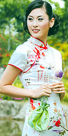 Short-sleeve Mid-length Cheongsam (CM)