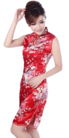 Sleeveless Mid-length Cheongsam (CM)