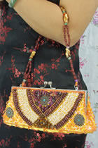 Hand Beading Embroidery Handbag with Paillettes