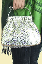 Bronzing Brocade Handbag (Multicolor)