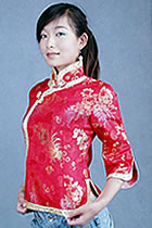 3/4-sleeve Mandarin Blouse (CM)