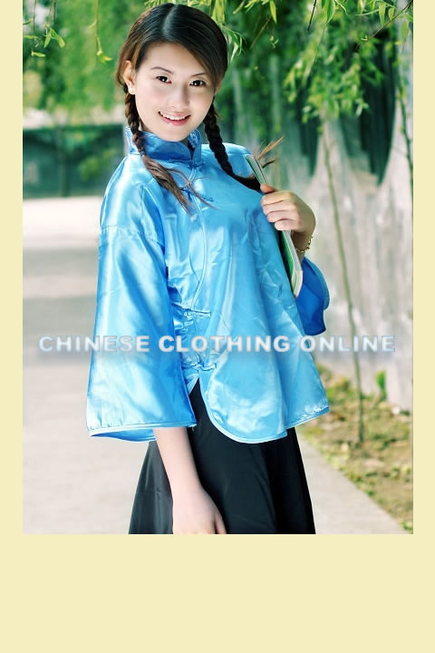 3/4-sleeve Mandarin Blouse (CM)