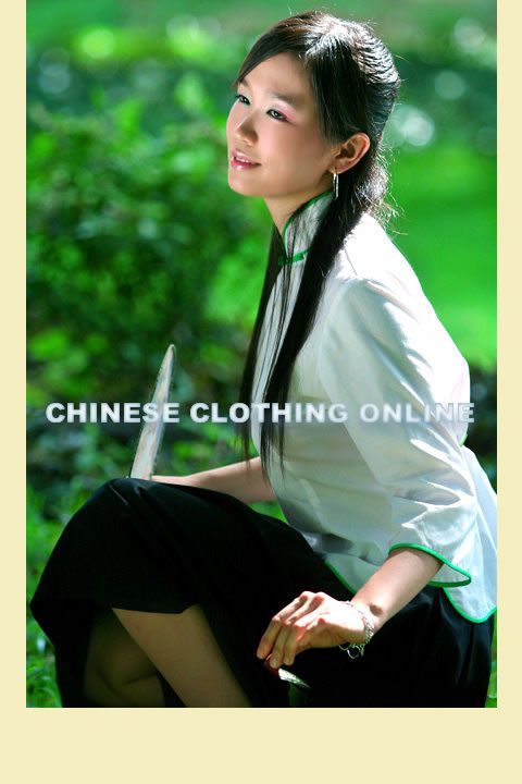 3/4-sleeve Mandarin Blouse (CM)