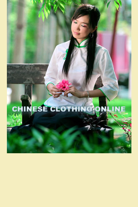 3/4-sleeve Mandarin Blouse (CM)