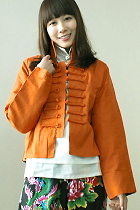 Ethnic Cotton Dash Frog Array Blouse/Jacket (CM)