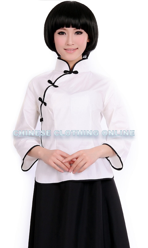 3/4-sleeve Mandarin Blouse (CM)