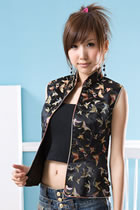 Sleeveless Mandarin Blouse (CM)