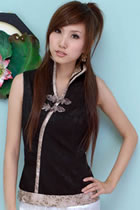 Sleeveless Mandarin Blouse (CM)