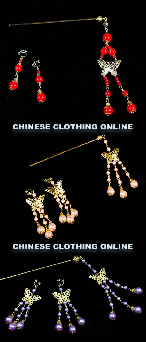 Bargain - Buyao Hairpin with Earrings Set