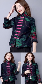 Trendy Ethnic Cotton Wadded Jacket (RM)
